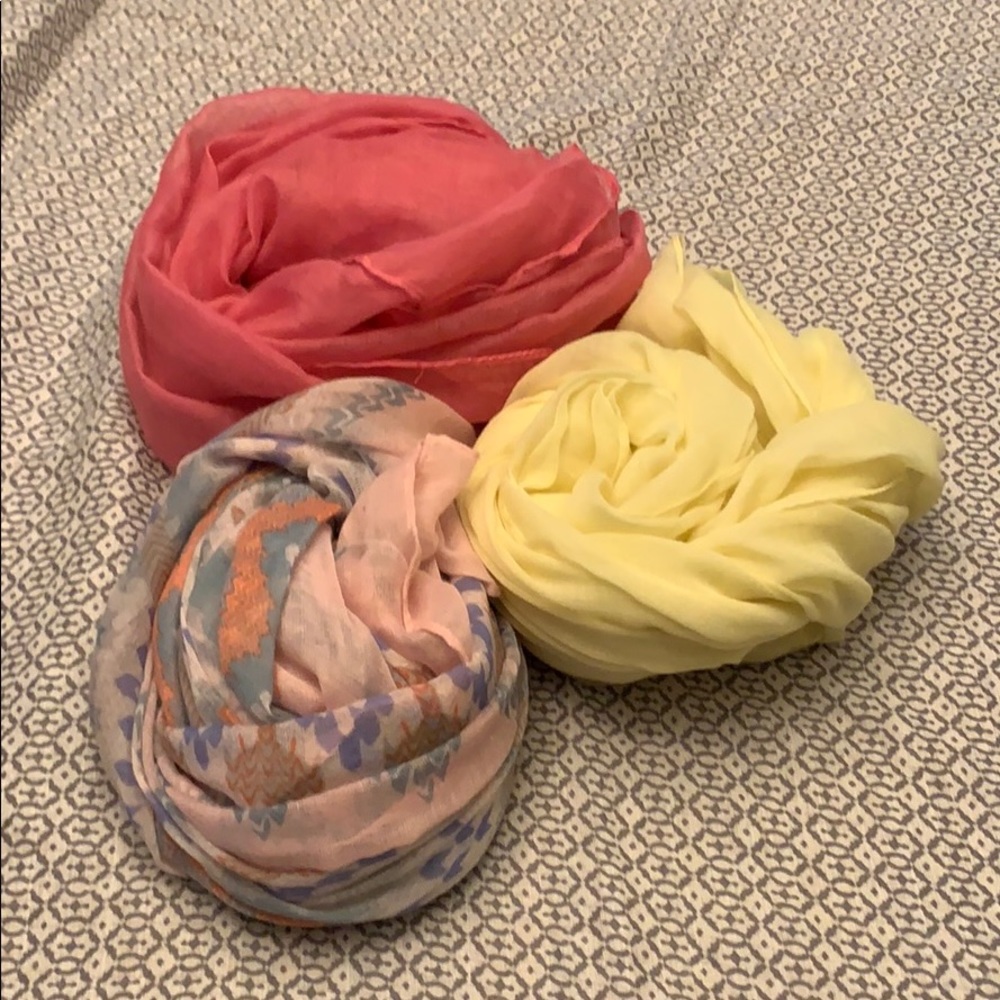 Scarf Trio - Pretty Spring Colors 🌸 🌺
